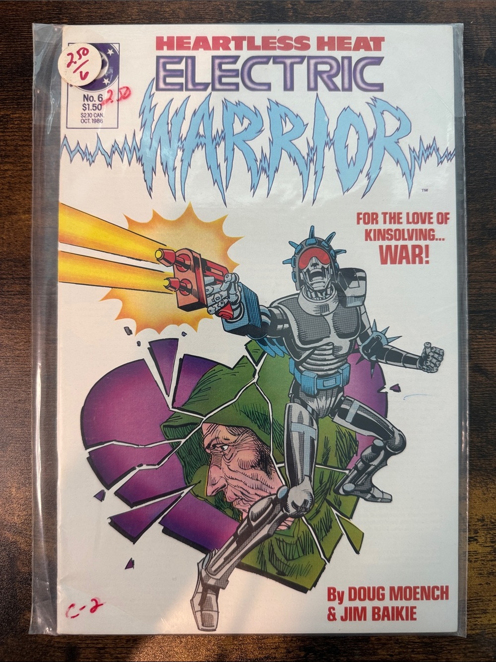 DC Electric Warrior Comic Book Heartless Heat issue 6 1986